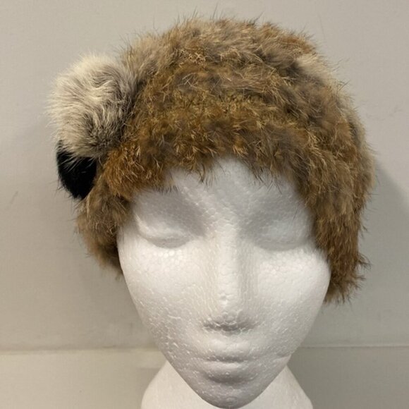 Brown Fur Hat beanie hat - Picture 2 of 12